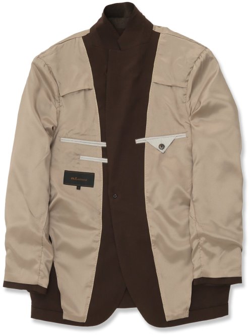 ウールライク ストレッチ スリムフィット 2ボタンジャケット(セットアップ可能)