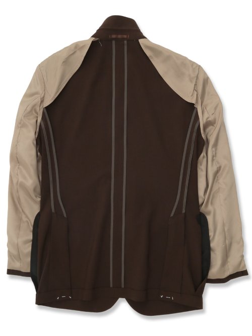 ウールライク ストレッチ スリムフィット 2ボタンジャケット(セットアップ可能)