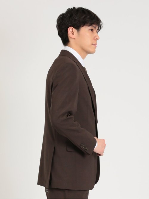ウールライク ストレッチ スリムフィット 2ボタンジャケット(セットアップ可能)