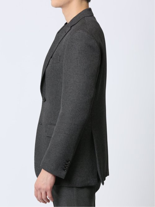 ウーリッシュ レギュラーフィット 2ボタンジャケット グレンチェックグレー