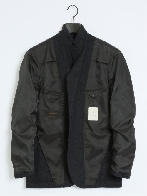 尾州ウール混 スリムフィット 2ボタンジャケット グレンチェック