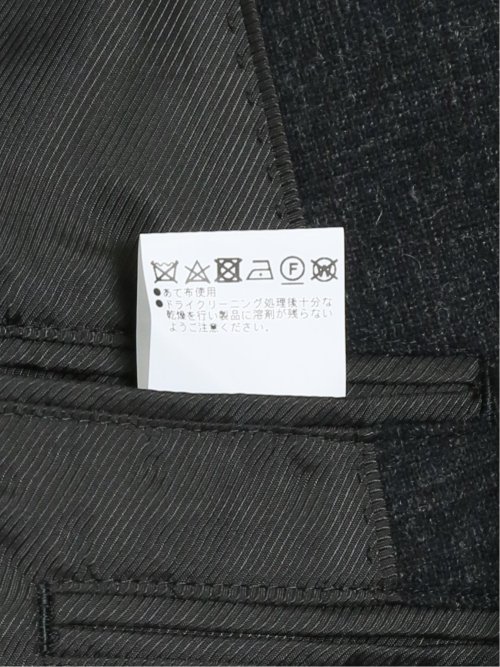 尾州ウール混 スリムフィット 2ボタンジャケット グレンチェック