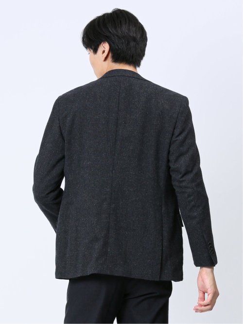 尾州ウール混 スリムフィット 2ボタンジャケット グレンチェック