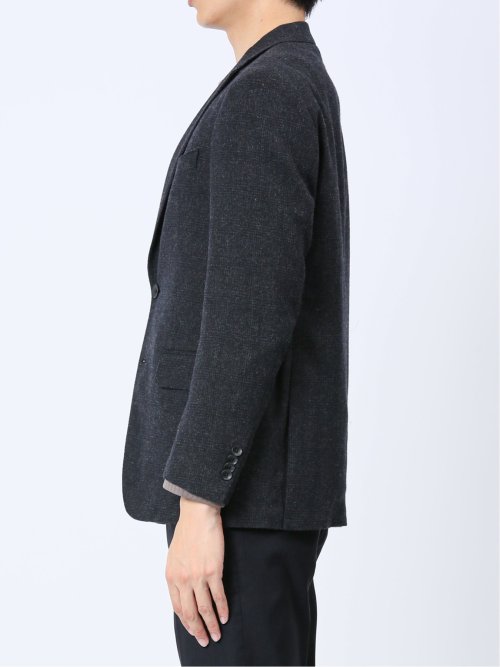 尾州ウール混 スリムフィット 2ボタンジャケット グレンチェック