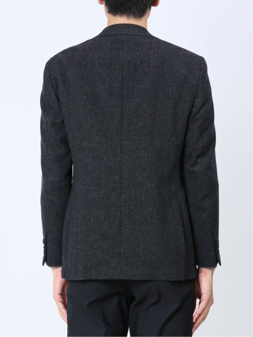 尾州ウール混 スリムフィット 2ボタンジャケット グレンチェック