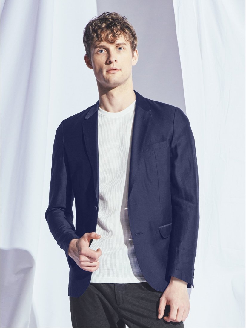 超軽量 スリムフィット2釦テーラードジャケット 紺 S 75紺 ジャケット アウター Taka Q Online Shop タカキューオンラインショップ 公式通販