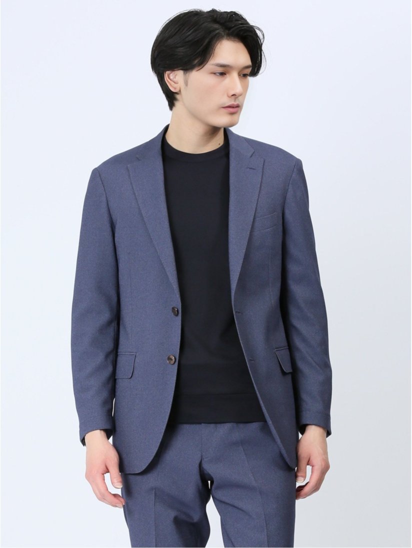 定番人気】HUF☆ロゴ総柄☆襟切替デニムジャケット Mサイズ 青 :RO