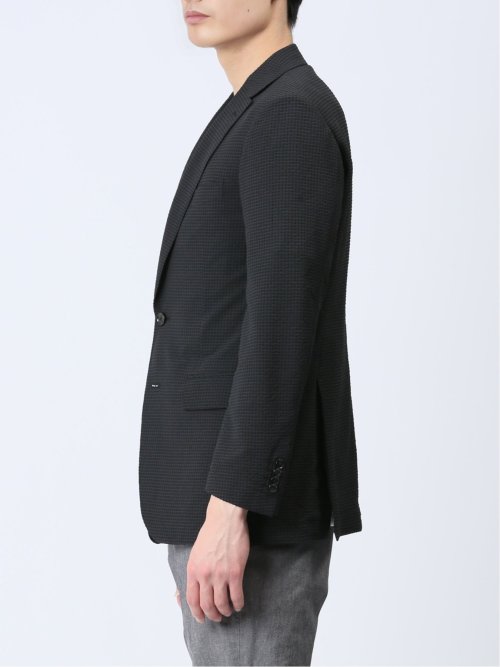 ドットエア レギュラーフィット 2ボタンジャケット 黒(セットアップ可能)