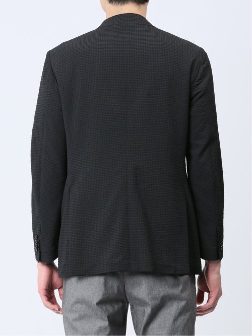 ドットエア レギュラーフィット 2ボタンジャケット 黒(セットアップ可能)