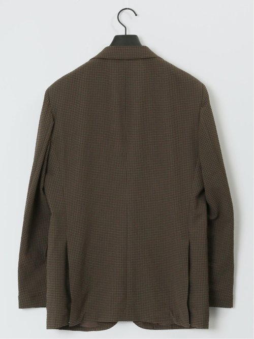 ドットエア レギュラーフィット 2ボタンジャケット 茶(セットアップ可能)
