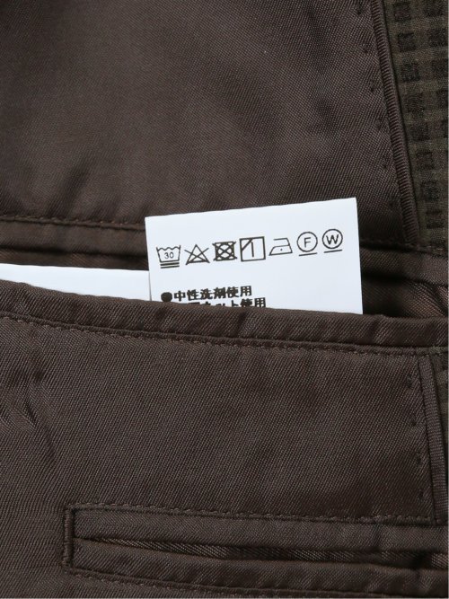 ドットエア レギュラーフィット 2ボタンジャケット 茶(セットアップ可能)