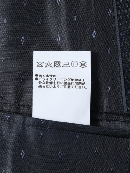 ITALY レーヨン混ニット レギュラーフィット 2ボタンジャケット 紺