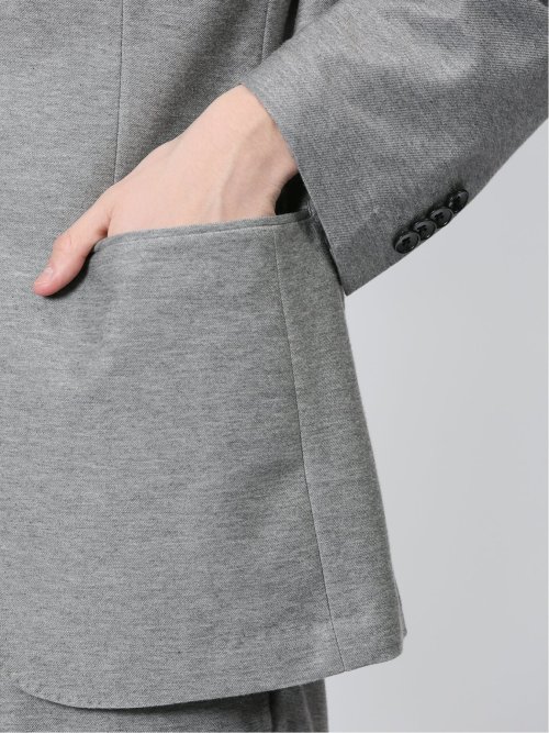 ストレッチ レギュラーフィット 2ボタンジャケット カルゼ(セットアップ可能)