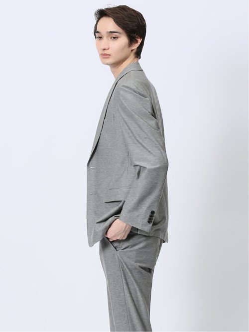 ストレッチ レギュラーフィット 2ボタンジャケット カルゼ(セットアップ可能)