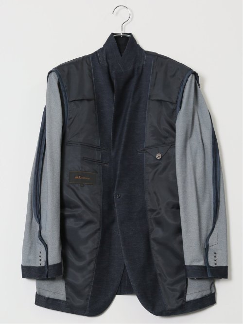 ストレッチ レギュラーフィット 2ボタンジャケット カルゼ(セットアップ可能)
