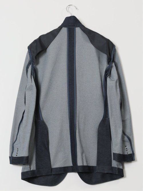 ストレッチ レギュラーフィット 2ボタンジャケット カルゼ(セットアップ可能)