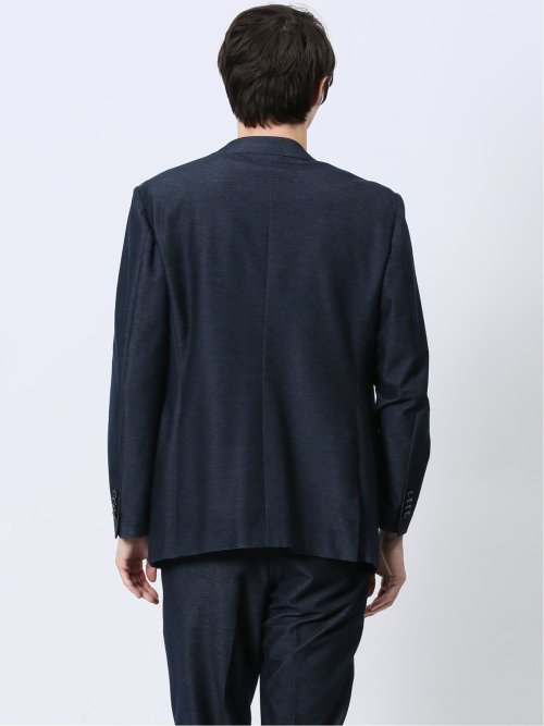 ストレッチ レギュラーフィット 2ボタンジャケット カルゼ(セットアップ可能)