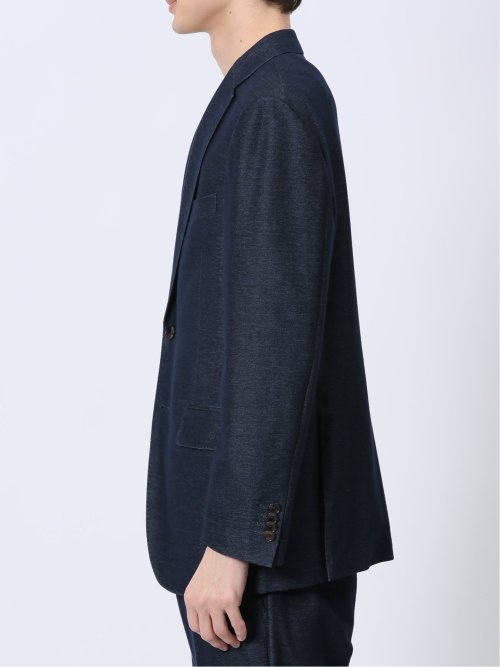 ストレッチ レギュラーフィット 2ボタンジャケット カルゼ(セットアップ可能)