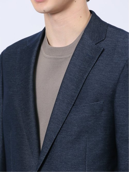 ストレッチ レギュラーフィット 2ボタンジャケット カルゼ(セットアップ可能)