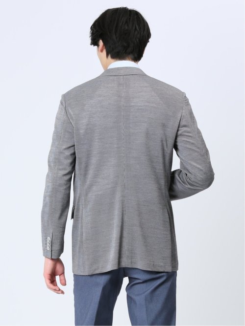 Super100'S ウール混 レギュラーフィット 2ボタンジャケット グレー