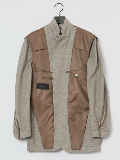 Super100'S ウール混 レギュラーフィット 2ボタンジャケット グレー