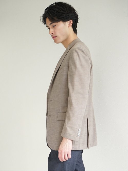 Super100'S ウール混 レギュラーフィット 2ボタンジャケット グレー