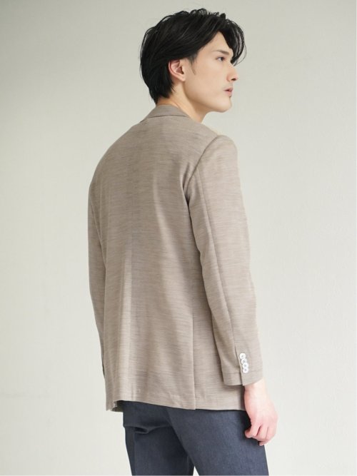 Super100'S ウール混 レギュラーフィット 2ボタンジャケット グレー