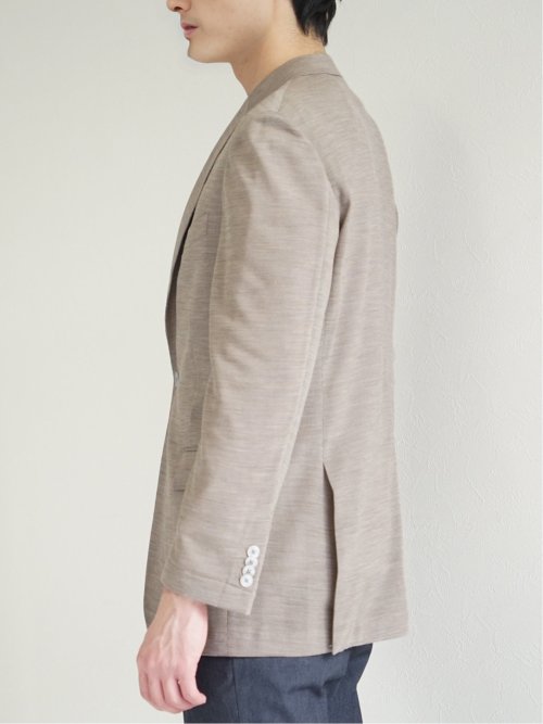 Super100'S ウール混 レギュラーフィット 2ボタンジャケット グレー