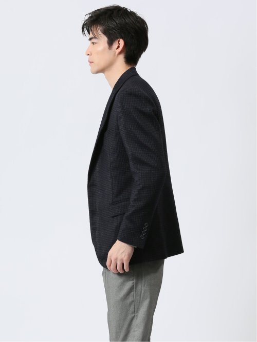 モーデュロイ レギュラーフィット 2ボタンジャケット ギンガム紺