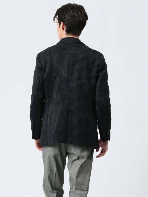 モーデュロイ レギュラーフィット 2ボタンジャケット ギンガム紺