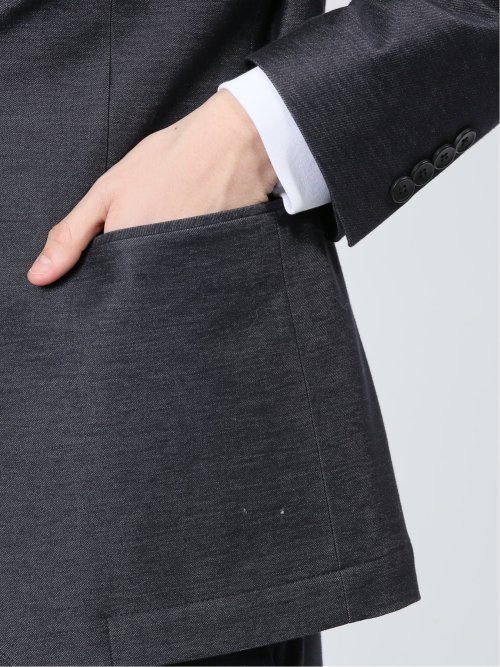 インディゴニット スリムフィット 2ボタンジャケット 紺(セットアップ可能)