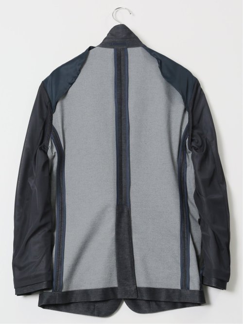 インディゴニット スリムフィット 2ボタンジャケット 紺(セットアップ可能)