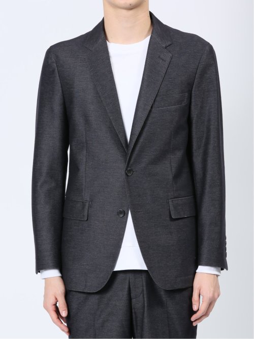 インディゴニット スリムフィット 2ボタンジャケット 紺(セットアップ可能)