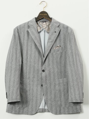 【大きいサイズ】ジーステージ/G-stage エアーウィンドウ 2ボタンジャケット(セットアップ可能)