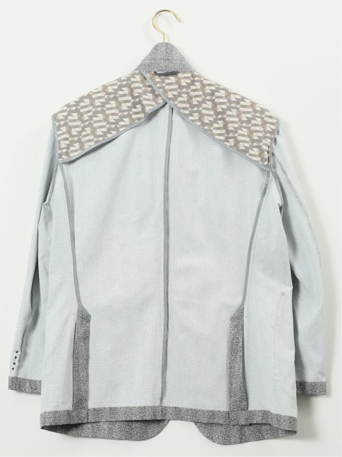 【大きいサイズ】ジーステージ/G-stage エアーウィンドウ 2ボタンジャケット(セットアップ可能)