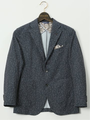 【大きいサイズ】ジーステージ/G-stage エアーウィンドウ 2ボタンジャケット(セットアップ可能)