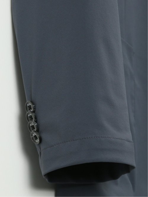 【大きいサイズ】ジーステージ/G-stage 接触冷感 ストレッチ ウォッシャブル ナイロン混 2ボタンジャケット(セットアップ可能)