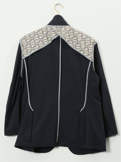 【大きいサイズ】ジーステージ/G-stage 接触冷感 ストレッチ ウォッシャブル ナイロン混 2ボタンジャケット(セットアップ可能)