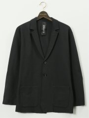 【大きいサイズ】ジーステージ/G-stage ストレッチ ウォッシャブル リンクス柄ニット 2ボタンジャケット(セットアップ可能)