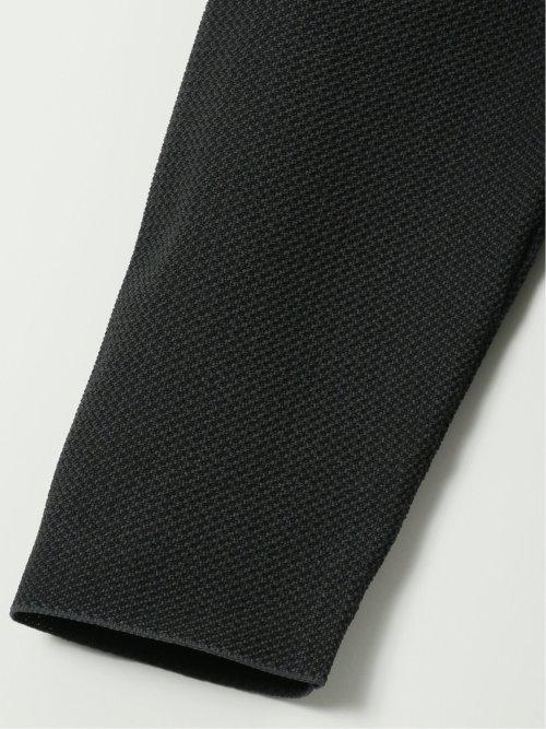 【大きいサイズ】ジーステージ/G-stage ストレッチ ウォッシャブル リンクス柄ニット 2ボタンジャケット(セットアップ可能)