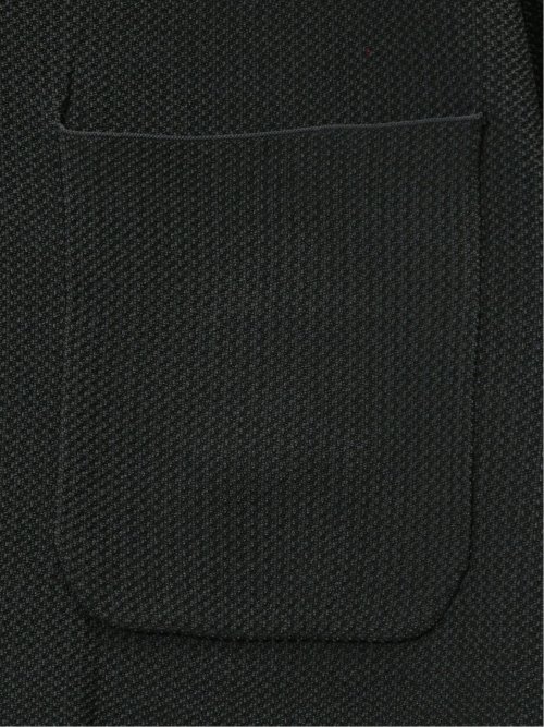 【大きいサイズ】ジーステージ/G-stage ストレッチ ウォッシャブル リンクス柄ニット 2ボタンジャケット(セットアップ可能)