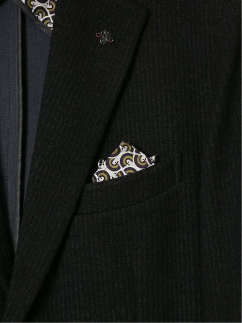 【大きいサイズ】ジーステージ/G-stage ウール混ジャージ 2ボタンジャケット(セットアップ可能)