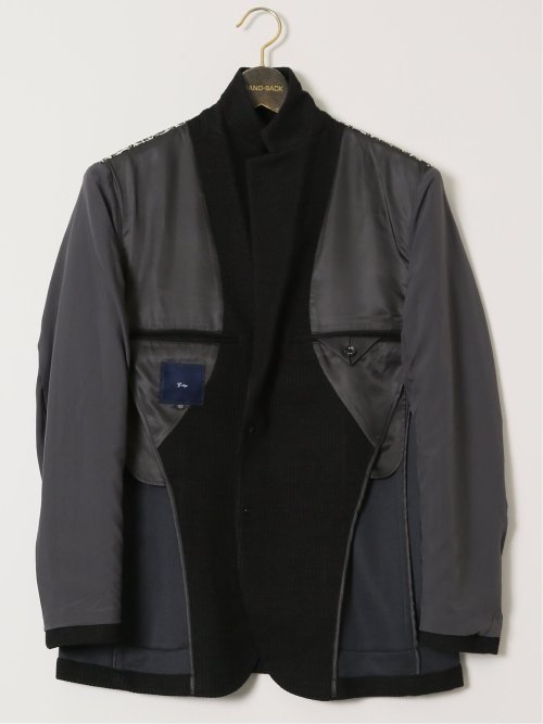 【大きいサイズ】ジーステージ/G-stage ウール混ジャージ 2ボタンジャケット(セットアップ可能)