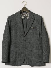 【大きいサイズ】ジーステージ/G-stage ウール混ジャージ 2ボタンジャケット(セットアップ可能)