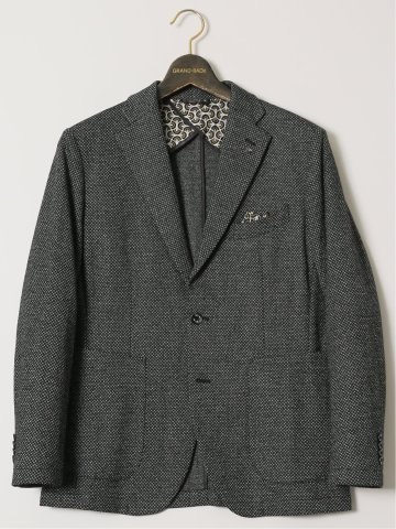 【大きいサイズ】ジーステージ/G-stage ウール混ジャージ 2ボタンジャケット(セットアップ可能)