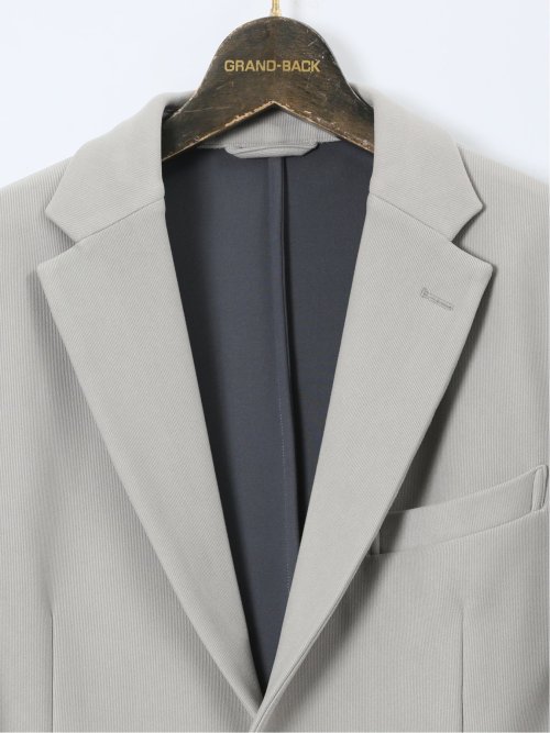 【大きいサイズ】ジーステージ/G-stage ストレッチコール 2ボタンジャケット(セットアップ可能)