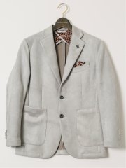 【大きいサイズ】ジーステージ/G-stage ストレッチ 起毛 2ボタンジャケット