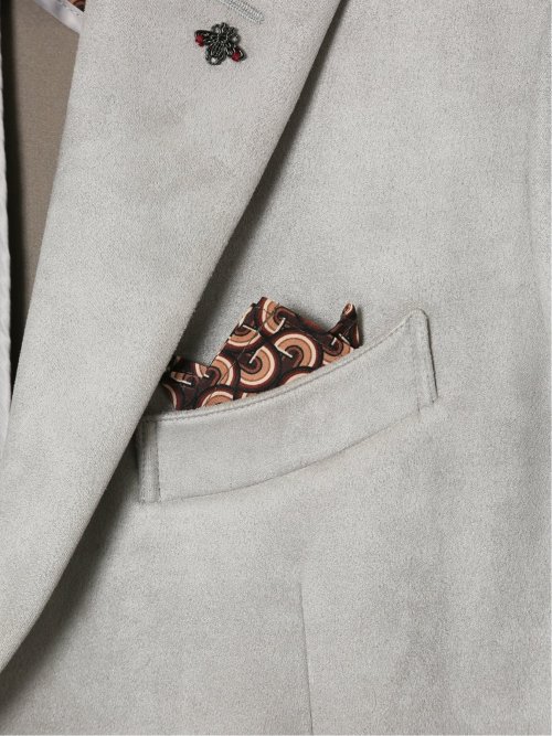 【大きいサイズ】ジーステージ/G-stage ストレッチ 起毛 2ボタンジャケット