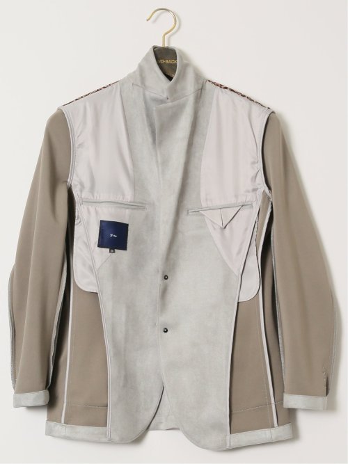 【大きいサイズ】ジーステージ/G-stage ストレッチ 起毛 2ボタンジャケット