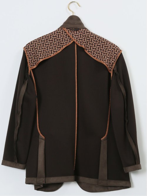 【大きいサイズ】ジーステージ/G-stage ストレッチ 起毛 2ボタンジャケット